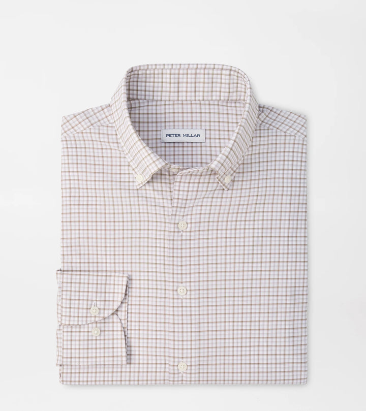 Peter Millar Axel Performance Twill Sport Shirt: Sawgrass