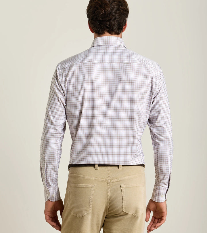 Peter Millar Axel Performance Twill Sport Shirt: Sawgrass