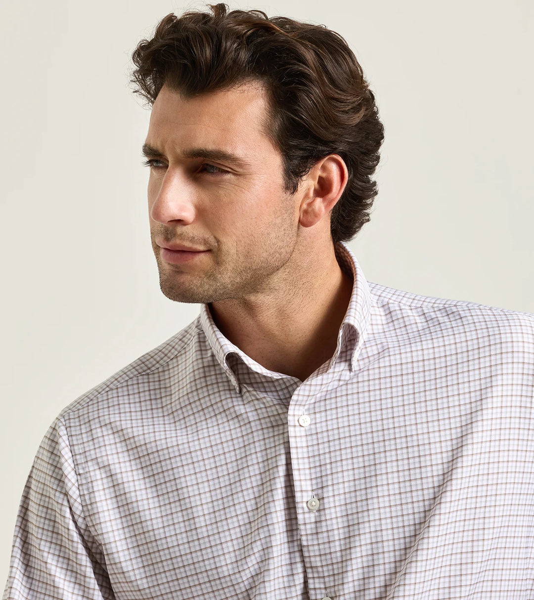 Peter Millar Axel Performance Twill Sport Shirt: Sawgrass