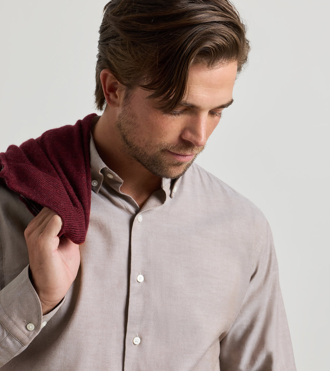 Peter Millar Americana Oxford Sport Shirt: French Press