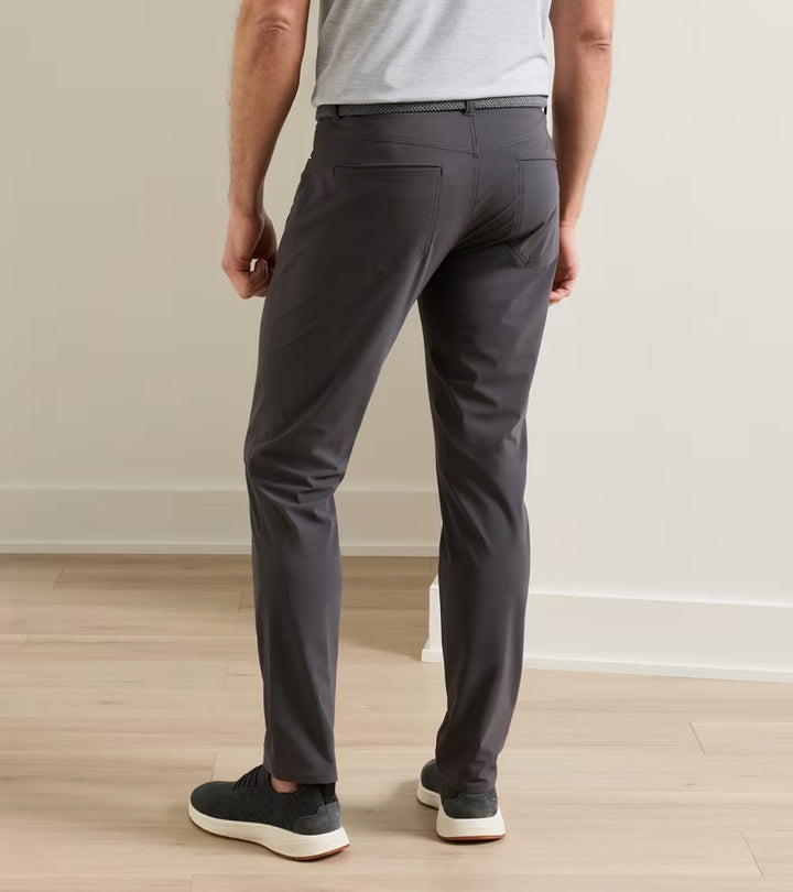 Peter Millar Bingham Performance Five-Pocket Pant: Iridium