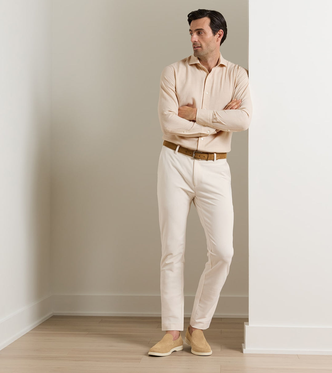 Peter Millar Bingham Corduroy Performance Trouser: Almond