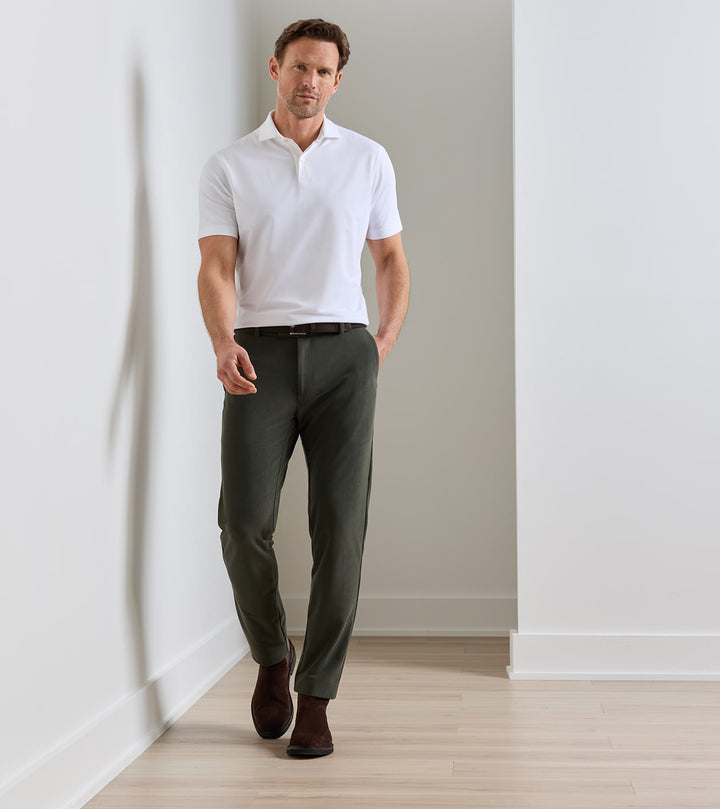 Peter Millar Bingham Corduroy Performance Trouser: Dark Olive