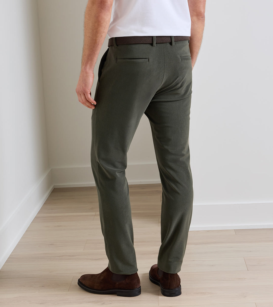 Peter Millar Bingham Corduroy Performance Trouser: Dark Olive