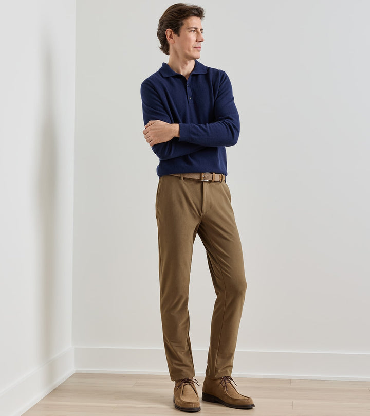 Peter Millar Bingham Corduroy Performance Trouser: Light Mocha