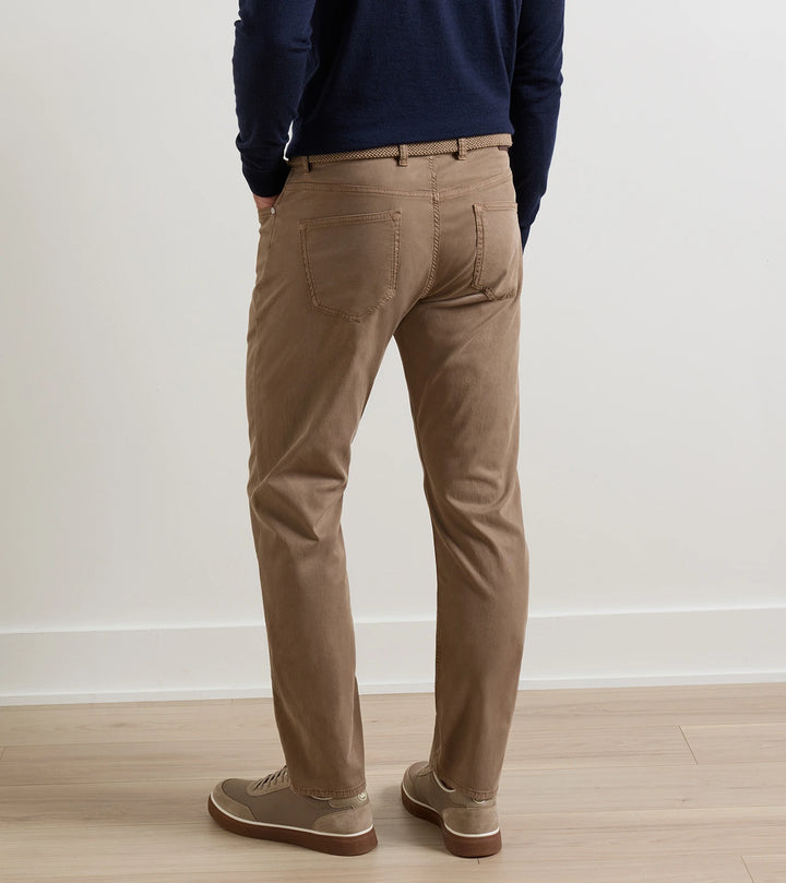 Peter Millar Crown Crafted Wayfare Five-Pocket Pant: Chestnut