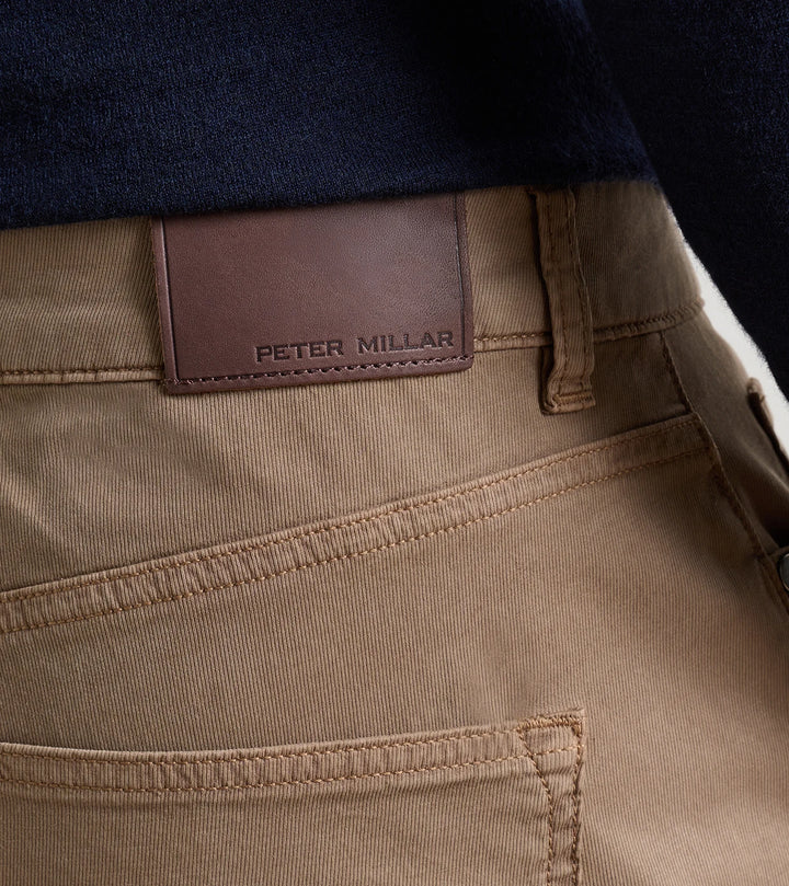 Peter Millar Crown Crafted Wayfare Five-Pocket Pant: Chestnut