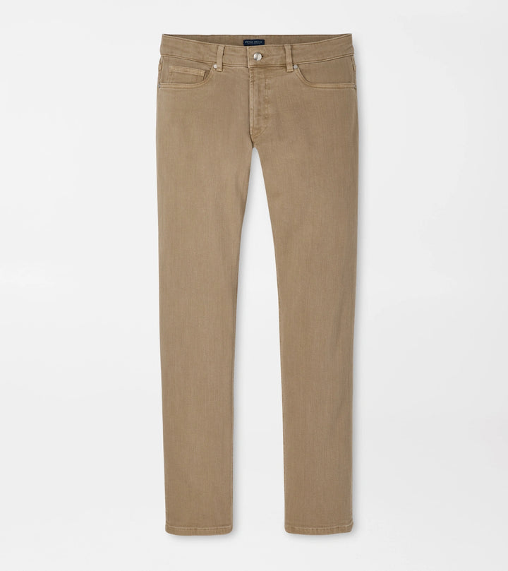 Peter Millar Crown Crafted Fairfield Garment Dyed Denim: Khaki