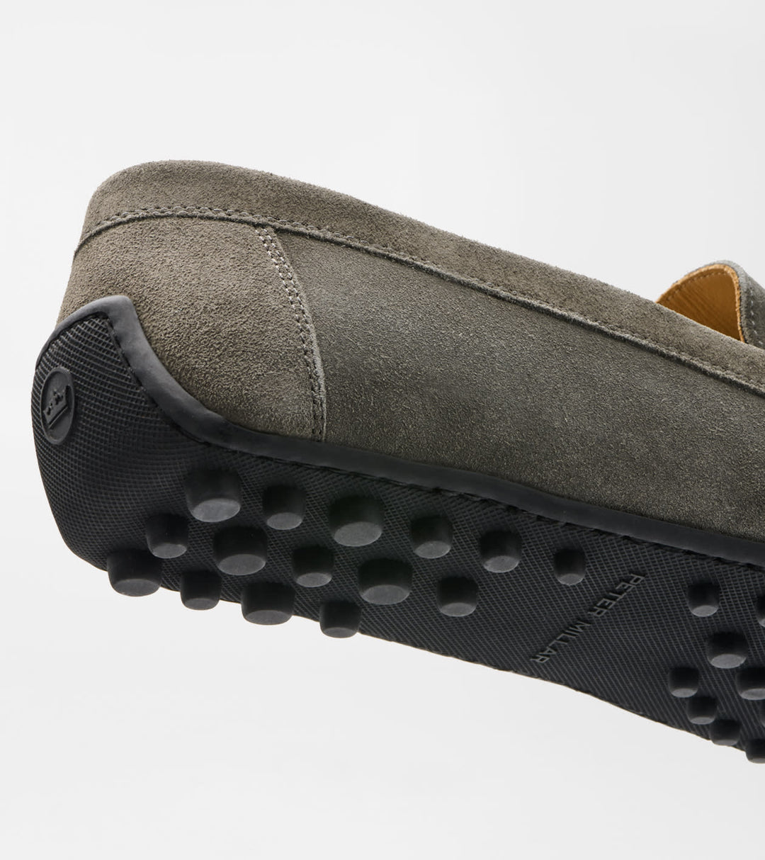 Peter Millar Suffolk Suede Driver: Gale Grey