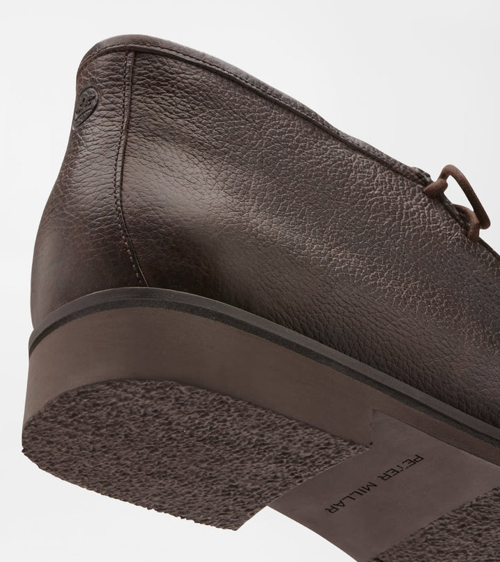 Peter Millar Tempest Pebble Grain Boot: Chocolate