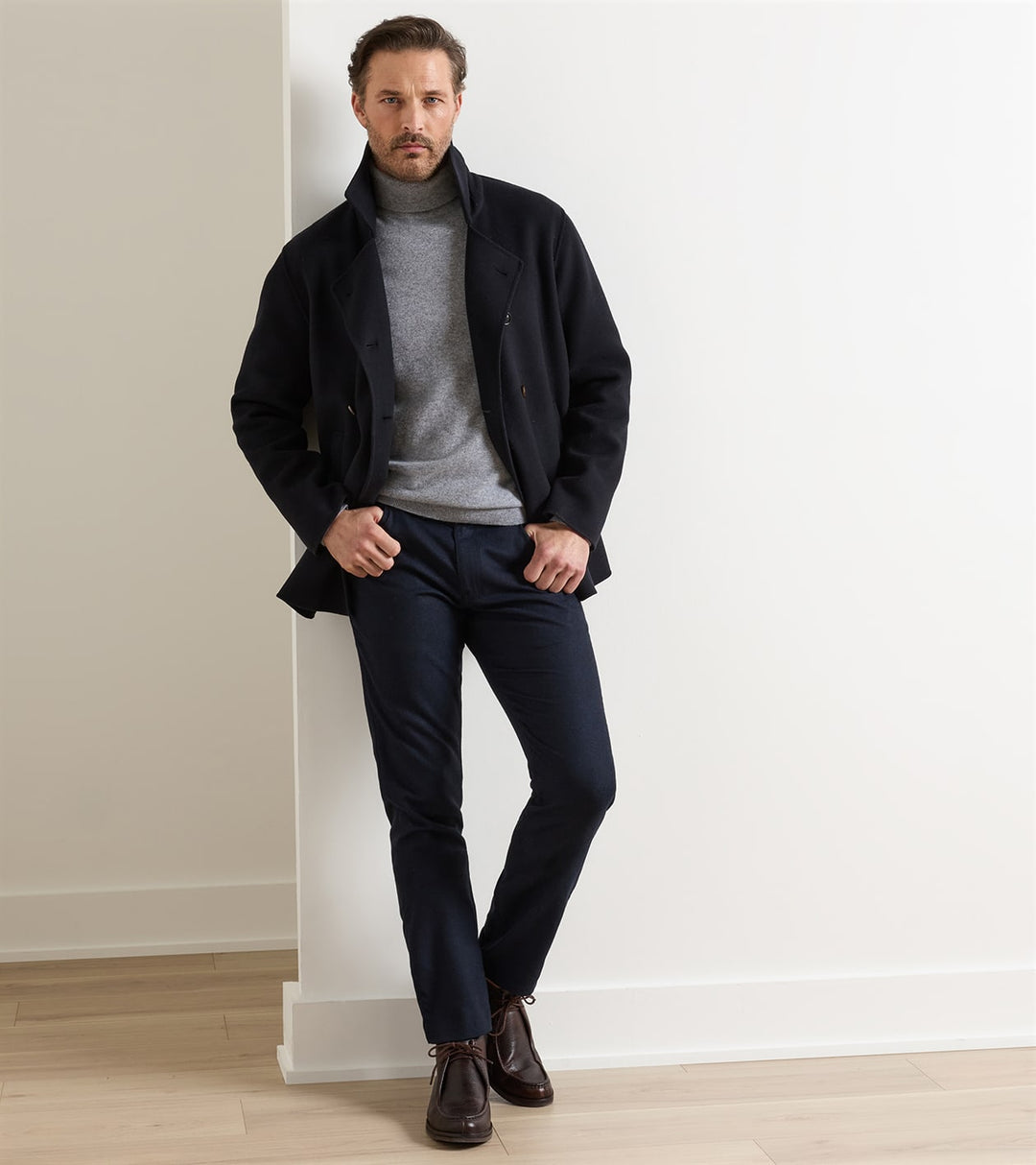 Peter Millar Tempest Pebble Grain Boot: Chocolate