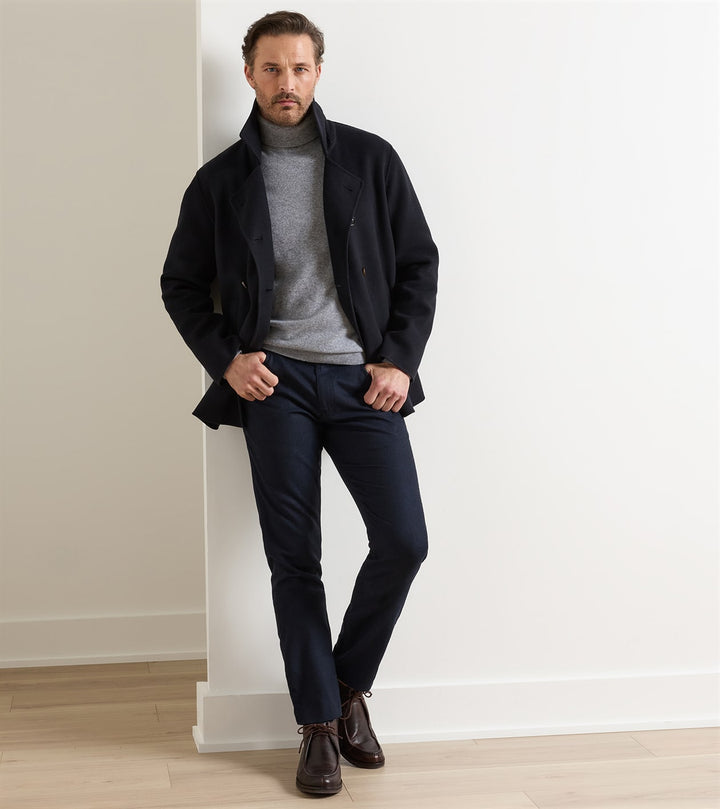 Peter Millar Tempest Pebble Grain Boot: Chocolate