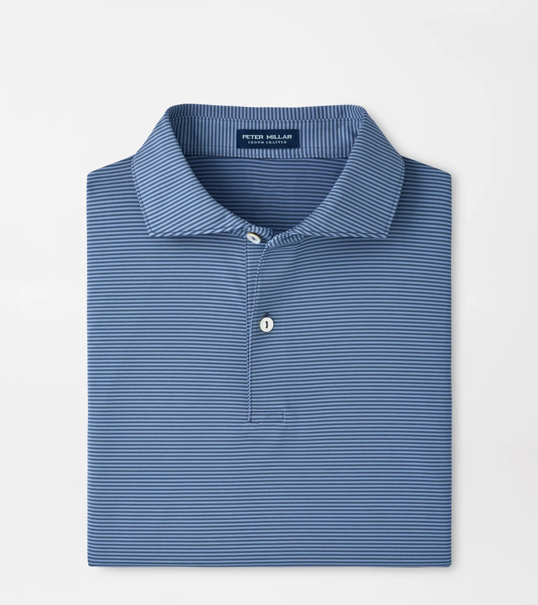 Peter Millar Crown Crafted Cadenza Performance Jersey Polo: Cadet