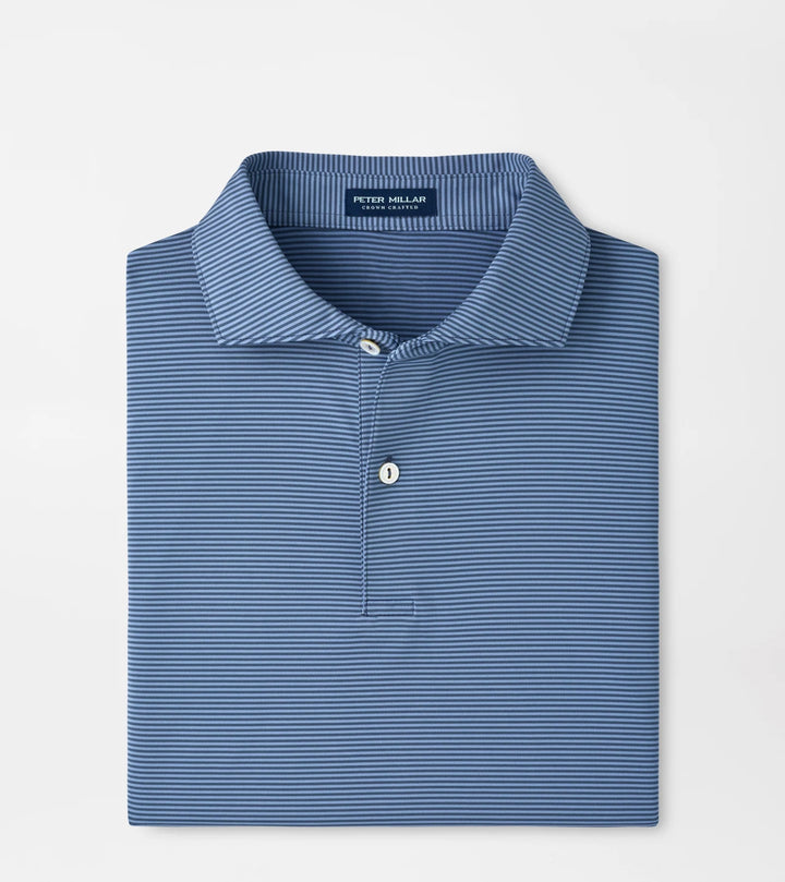 Peter Millar Crown Crafted Cadenza Performance Jersey Polo: Cadet