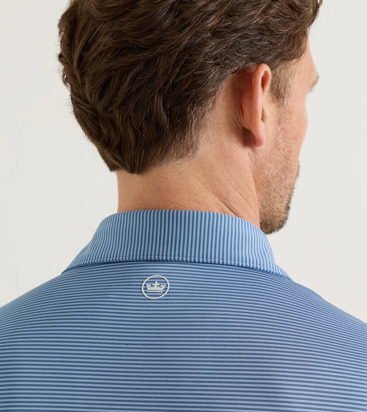 Peter Millar Crown Crafted Cadenza Performance Jersey Polo: Cadet