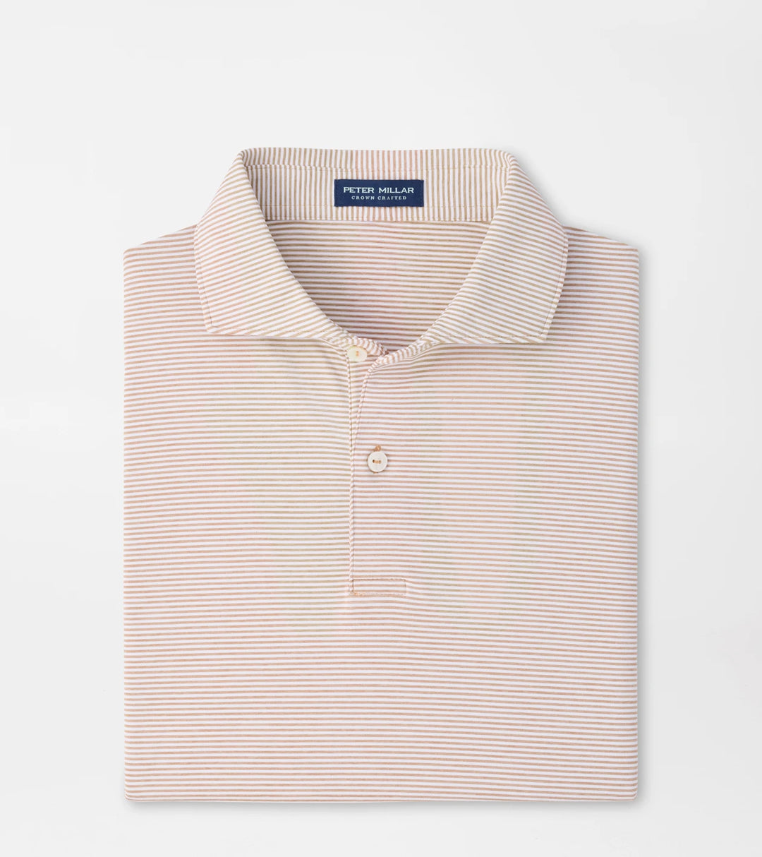 Peter Millar Crown Crafted Cadenza Performance Jersey Polo: Light Nutmeg