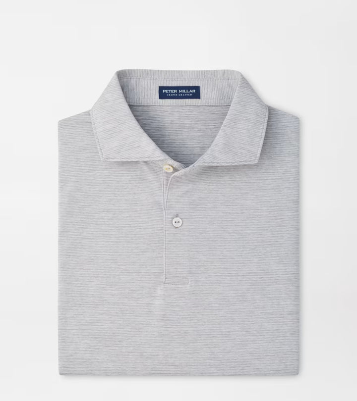 Peter Millar Crown Crafted Treble Performance Jersey Polo: Gale Grey