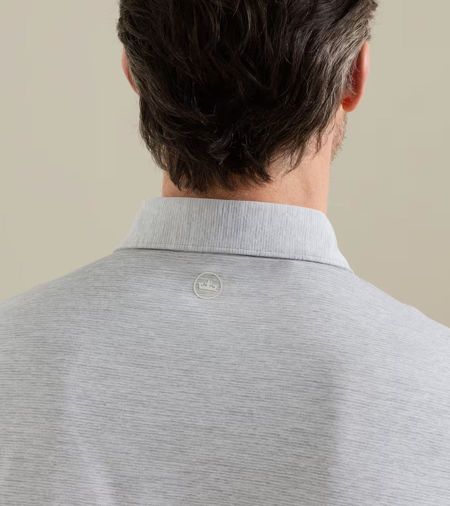 Peter Millar Crown Crafted Treble Performance Jersey Polo: Gale Grey