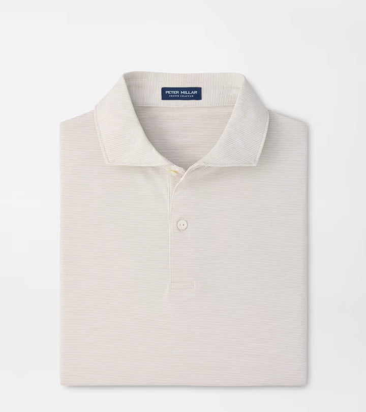 Peter Millar Crown Crafted Treble Performance Jersey Polo: Grey Mist