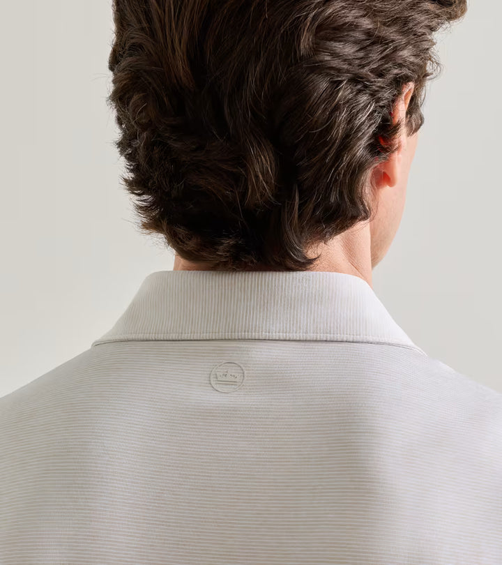Peter Millar Crown Crafted Treble Performance Jersey Polo: Grey Mist