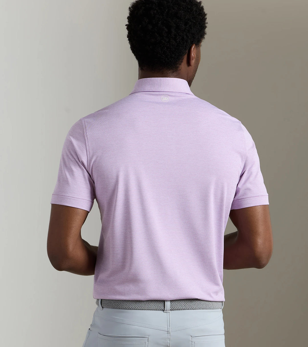 Peter Millar Crown Crafted Treble Performance Jersey Polo: Soft Orchid