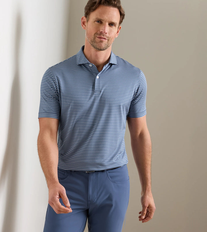 Peter Millar Crown Crafted Keynote Performance Jersey Polo: Cadet