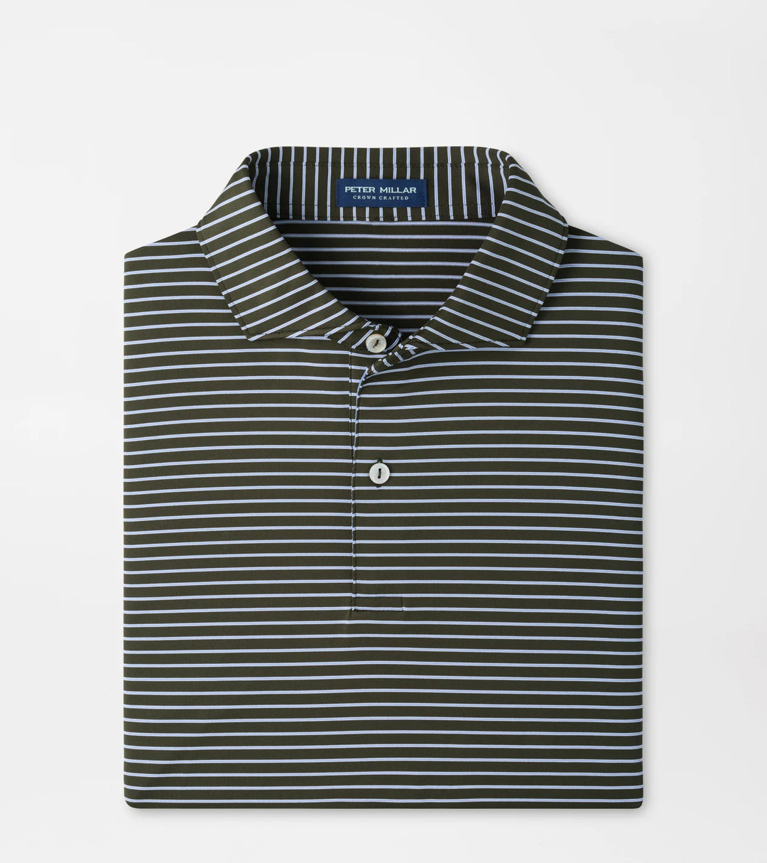 Peter Millar Crown Crafted Keynote Performance Jersey Polo: Dark Olive