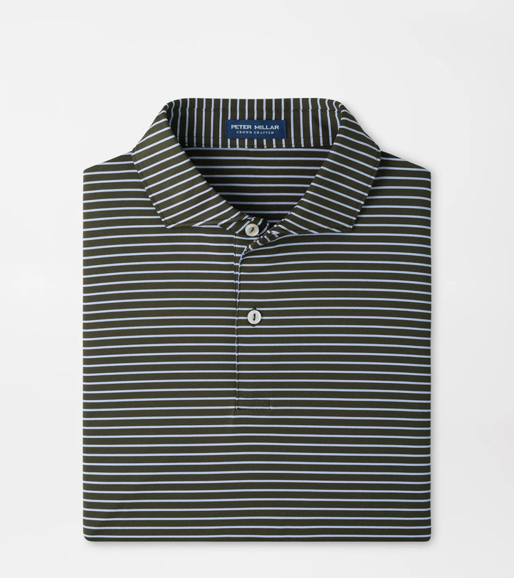 Peter Millar Crown Crafted Keynote Performance Jersey Polo: Dark Olive