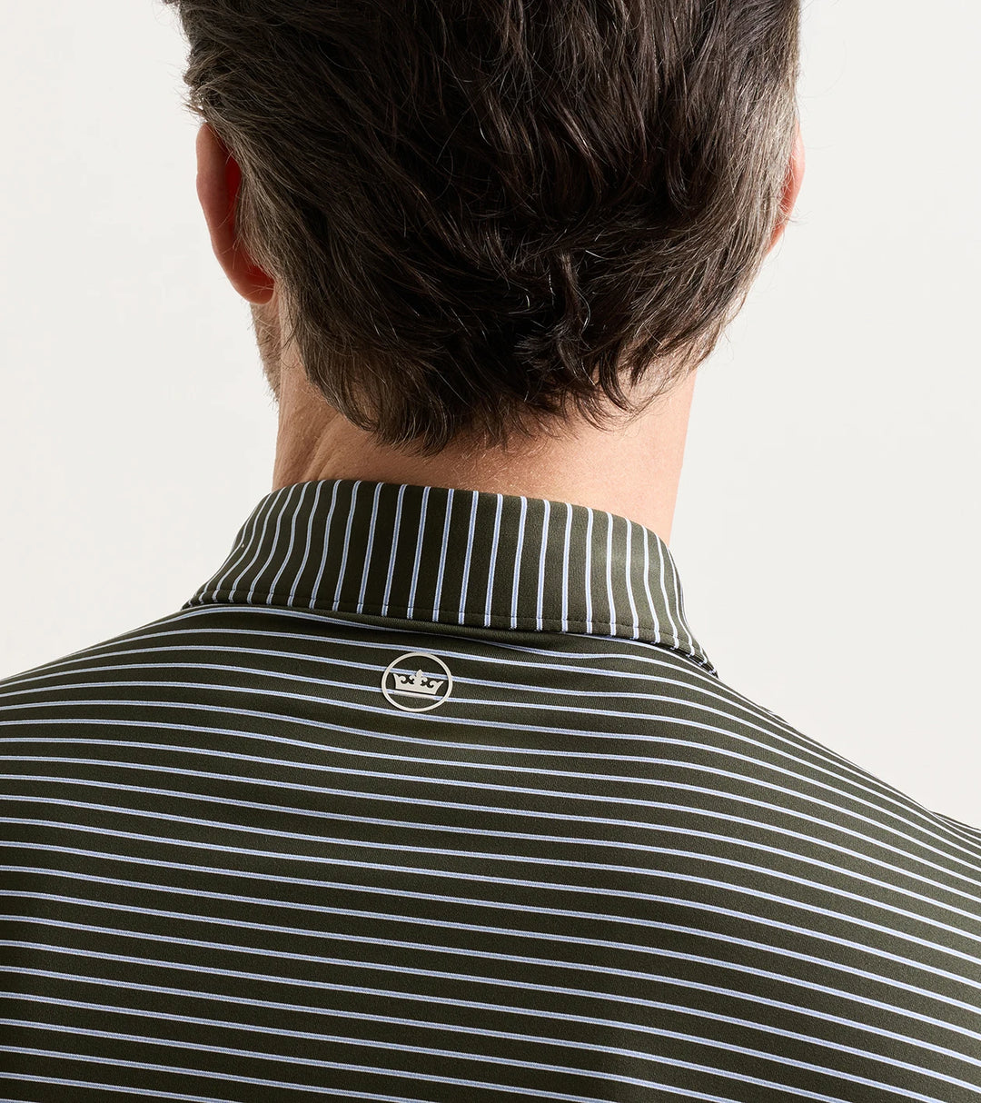 Peter Millar Crown Crafted Keynote Performance Jersey Polo: Dark Olive