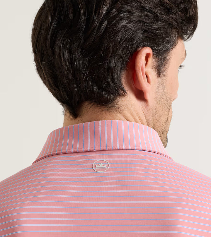 Peter Millar Crown Crafted Keynote Performance Jersey Polo: Melrose Pink