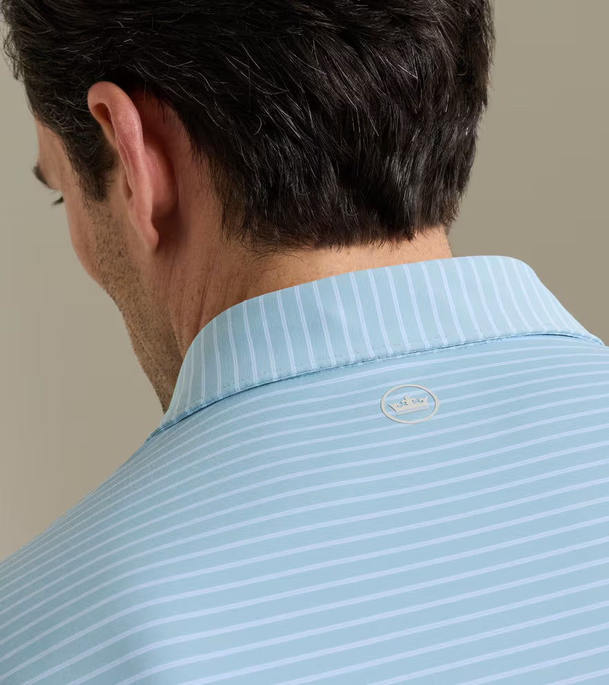 Peter Millar Crown Crafted Keynote Performance Jersey Polo: Seaflower