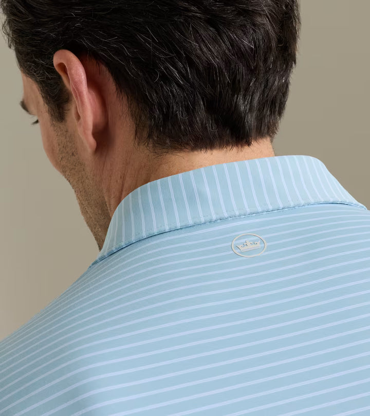 Peter Millar Crown Crafted Keynote Performance Jersey Polo: Seaflower
