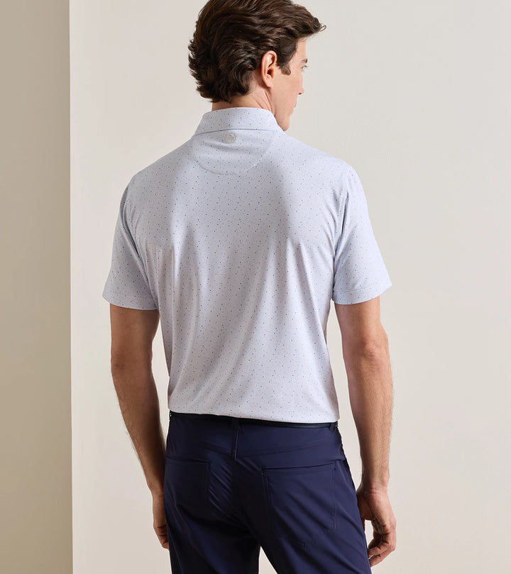 Peter Millar Crown Crafted Campania Performance Jersey Polo: White