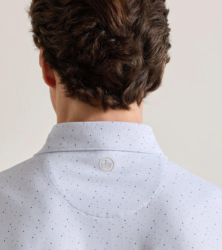 Peter Millar Crown Crafted Campania Performance Jersey Polo: White