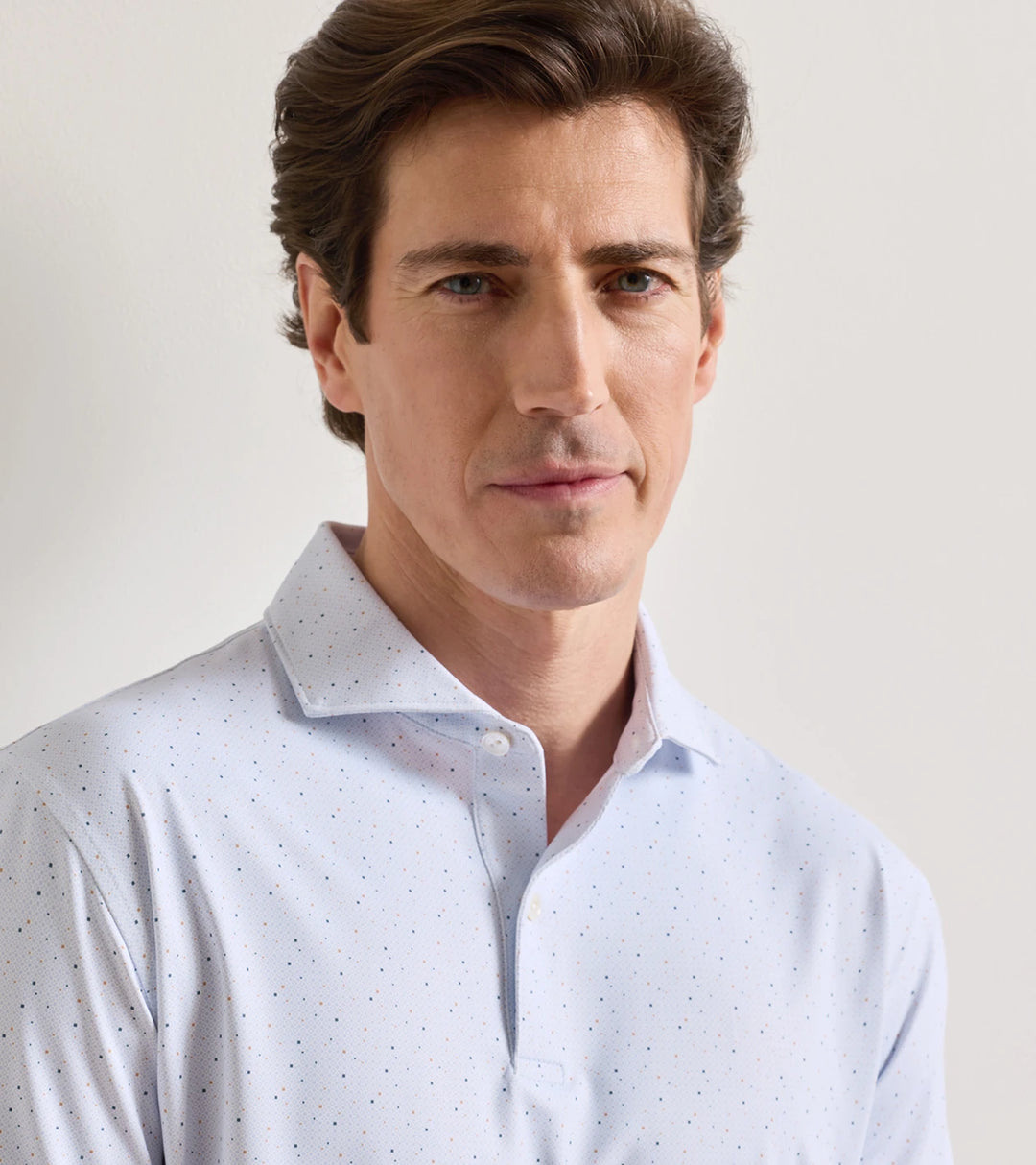 Peter Millar Crown Crafted Campania Performance Jersey Polo: White
