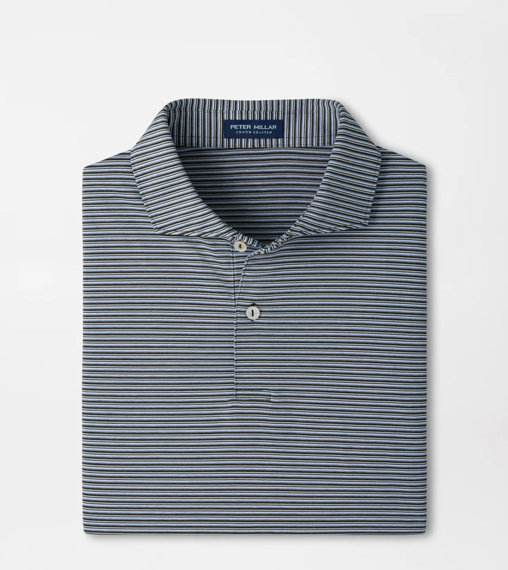 Peter Millar Crown Crafted Timbre Performance Jersey Polo: Dark Olive