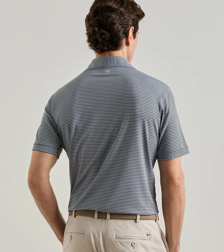 Peter Millar Crown Crafted Timbre Performance Jersey Polo: Dark Olive