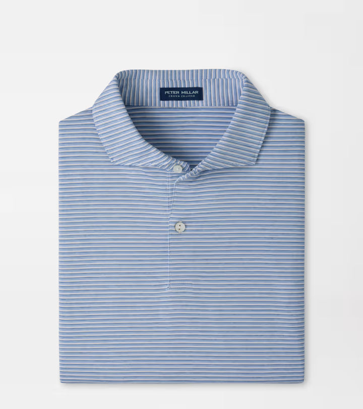 Peter Millar Crown Crafted Timbre Performance Jersey Polo: Grey Mist