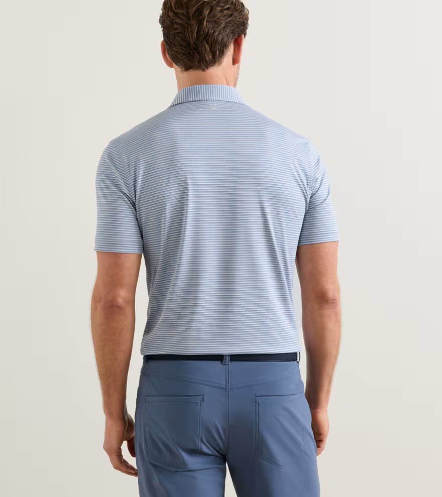 Peter Millar Crown Crafted Timbre Performance Jersey Polo: Grey Mist