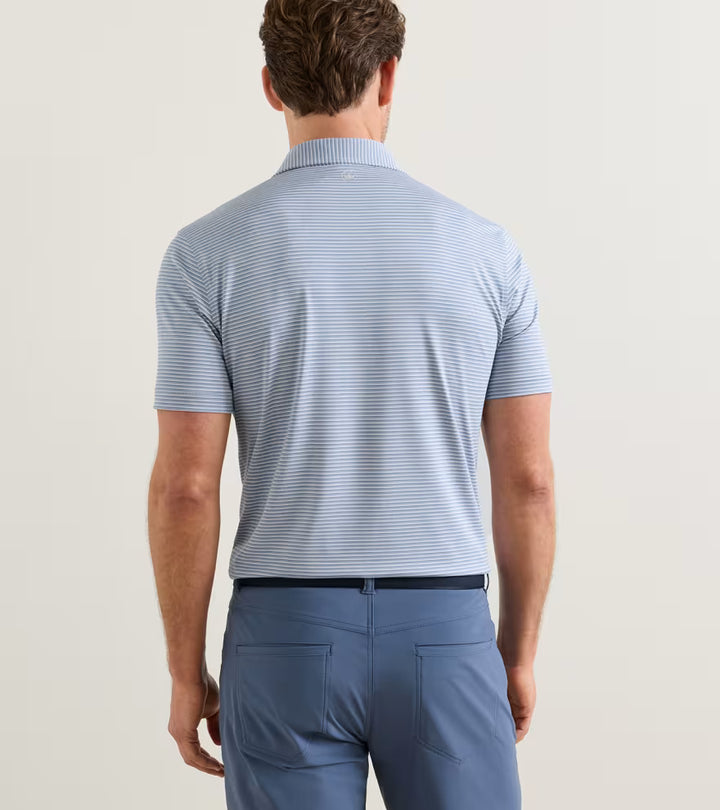 Peter Millar Crown Crafted Timbre Performance Jersey Polo: Grey Mist