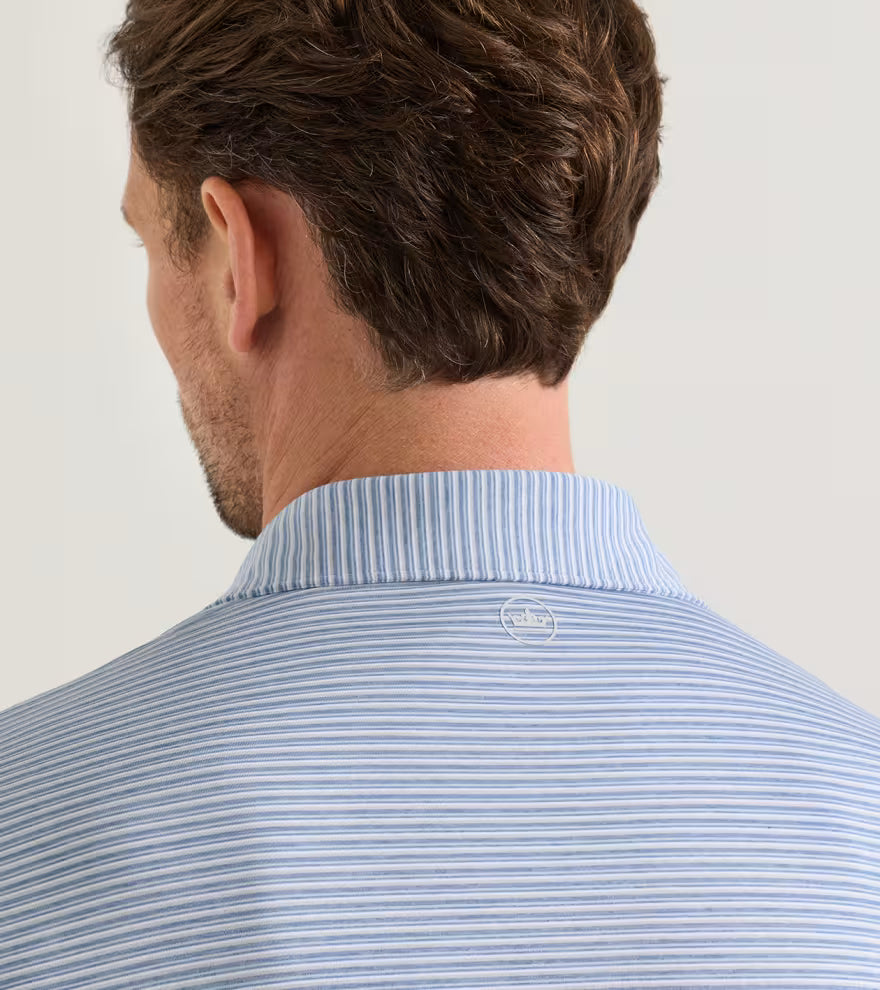 Peter Millar Crown Crafted Timbre Performance Jersey Polo: Grey Mist