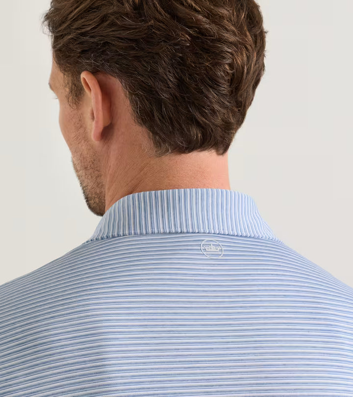 Peter Millar Crown Crafted Timbre Performance Jersey Polo: Grey Mist