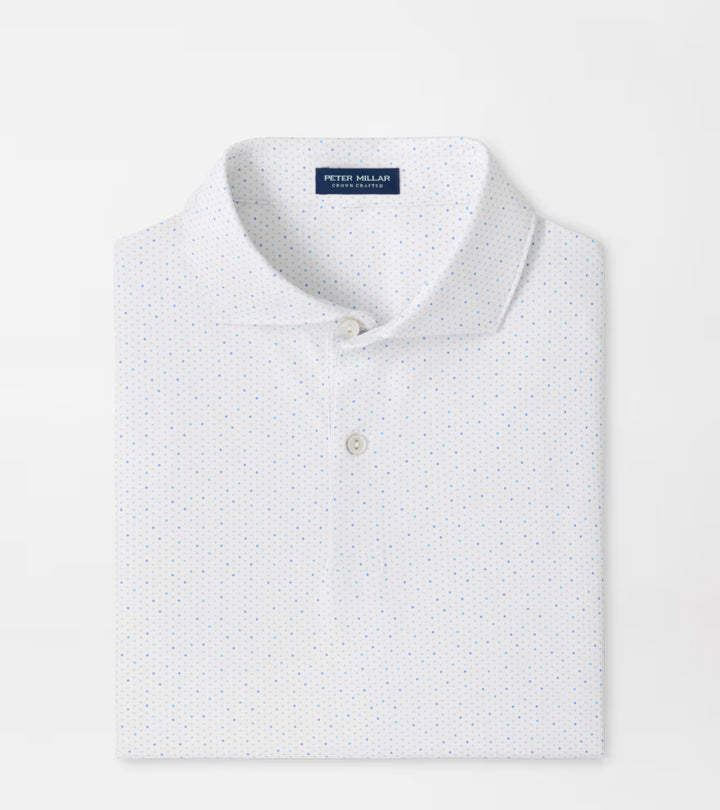 Peter Millar Crown Crafted Tenuto Performance Jersey Polo: White