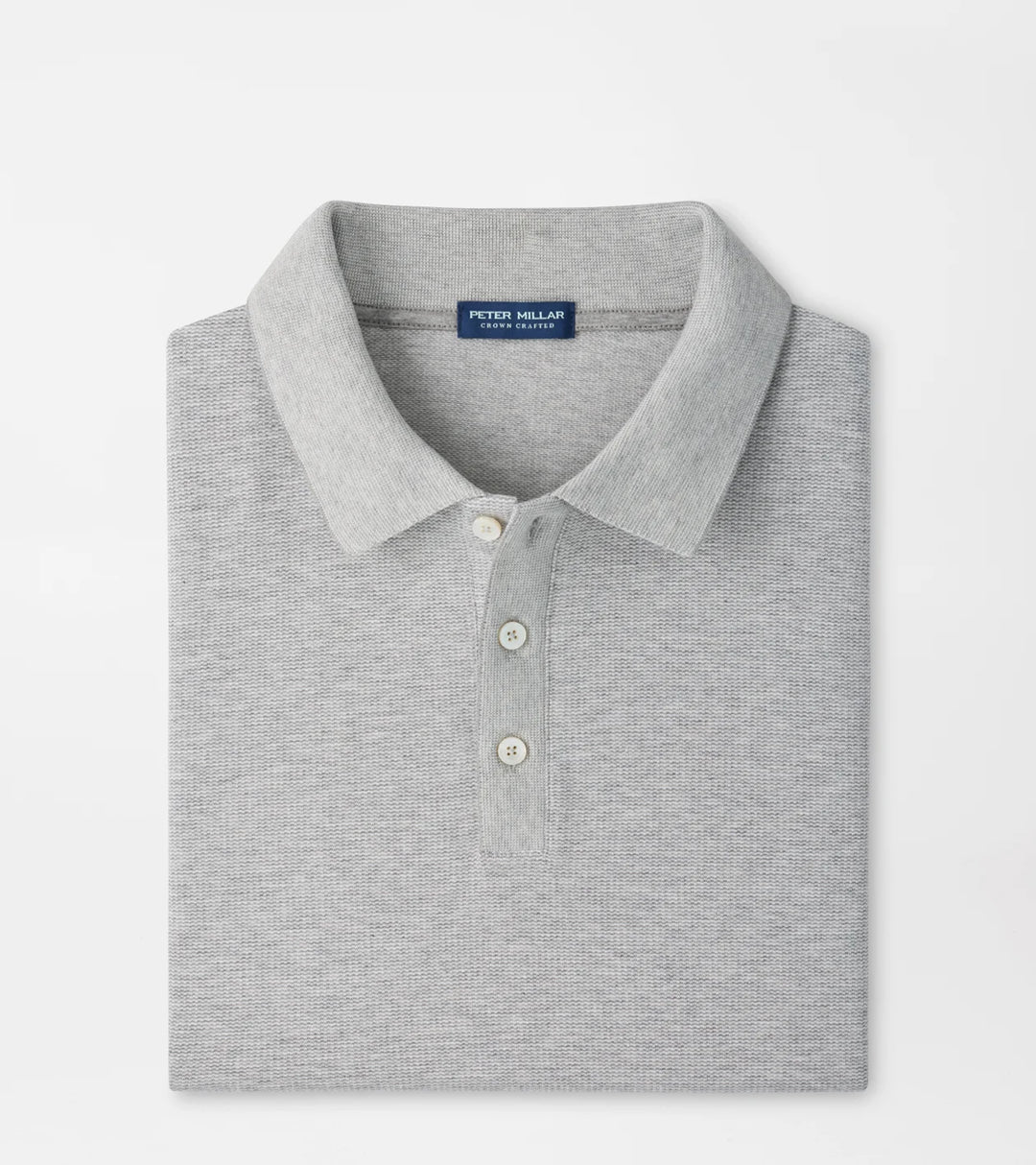Peter Millar Barnes Short-Sleeve Knit Polo: Gale Grey
