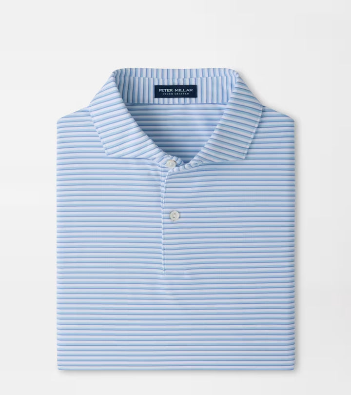 Peter Millar Crown Crafted Tempo Performance Mesh Polo: White