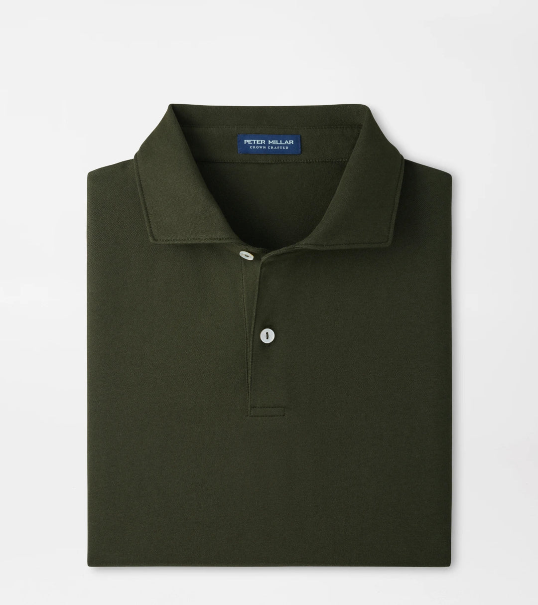 Peter Millar Crown Crafted Albatross Cotton-Blend Piqué Polo: Dark Olive