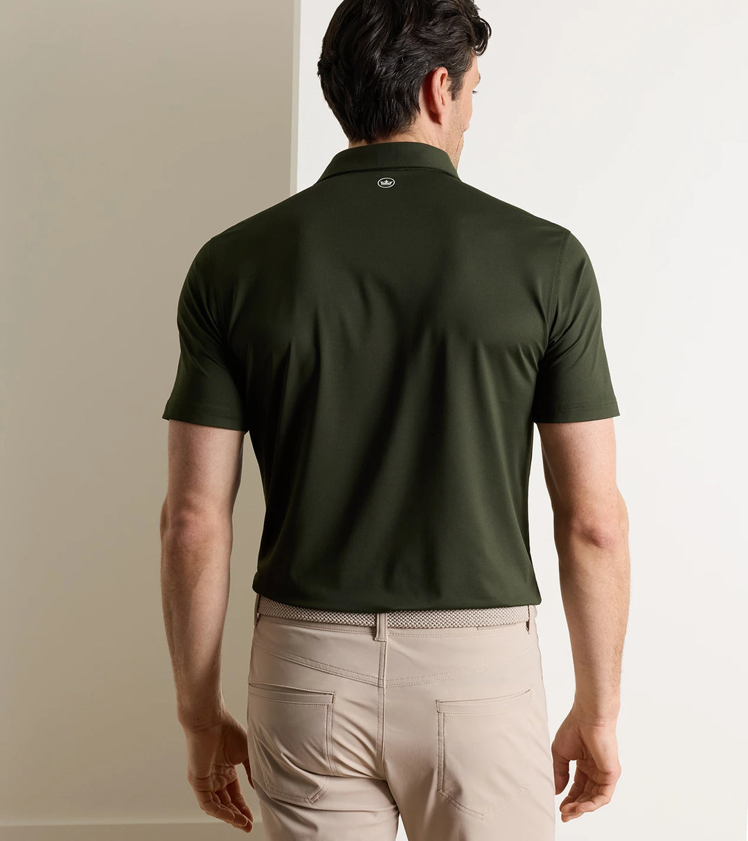 Peter Millar Crown Crafted Albatross Cotton-Blend Piqué Polo: Dark Olive
