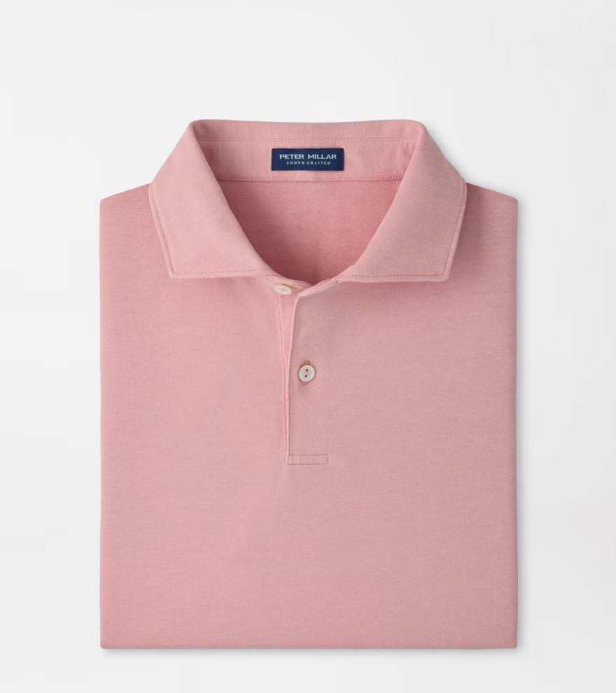 Peter Millar Crown Crafted Albatross Cotton-Blend Piqué Polo: Melrose Pink