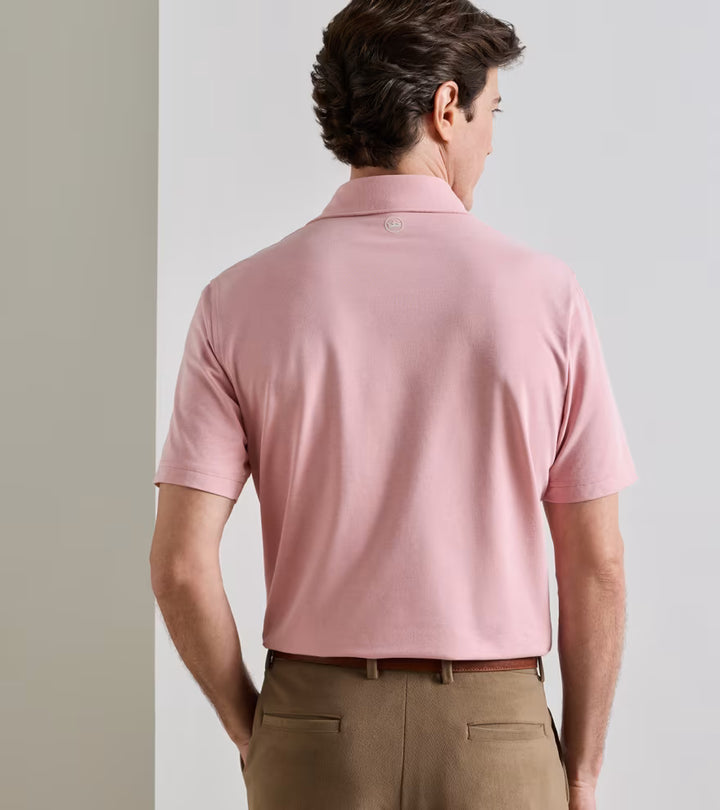 Peter Millar Crown Crafted Albatross Cotton-Blend Piqué Polo: Melrose Pink
