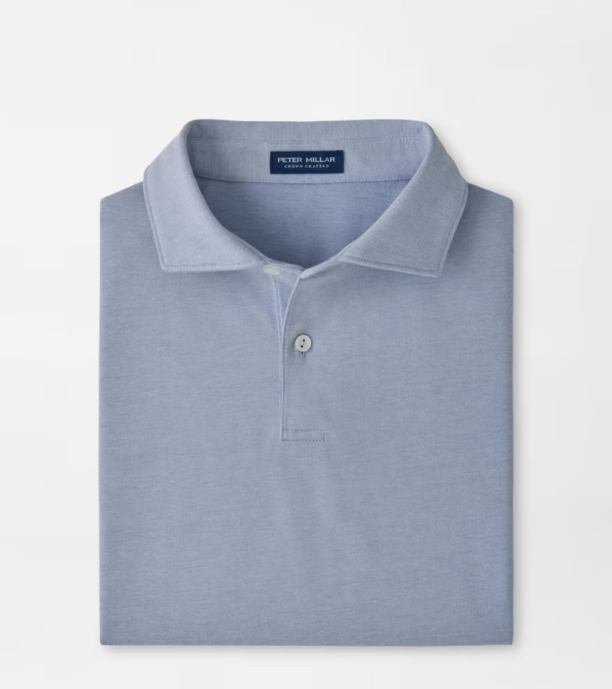 Peter Millar Crown Crafted Albatross Cotton-Blend Piqué Polo: Windy Blue